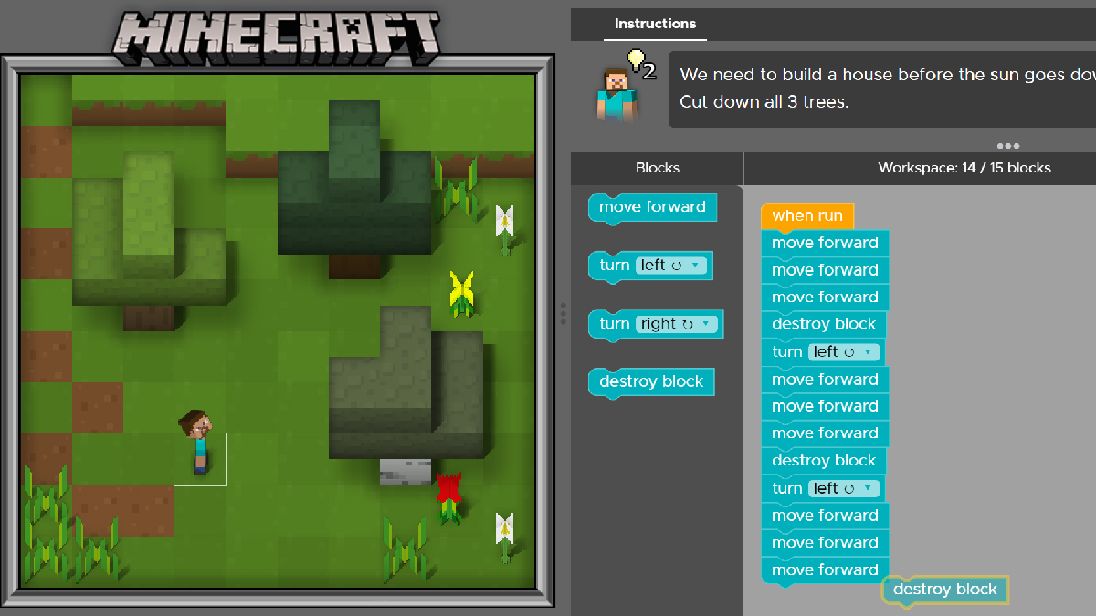 Hour of Code Minecraft Code.org®