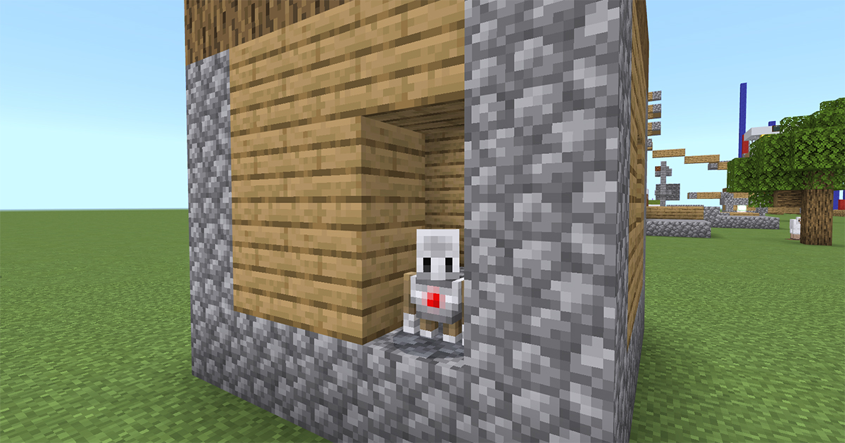 なんとか家の形に仕上げることができま．．．