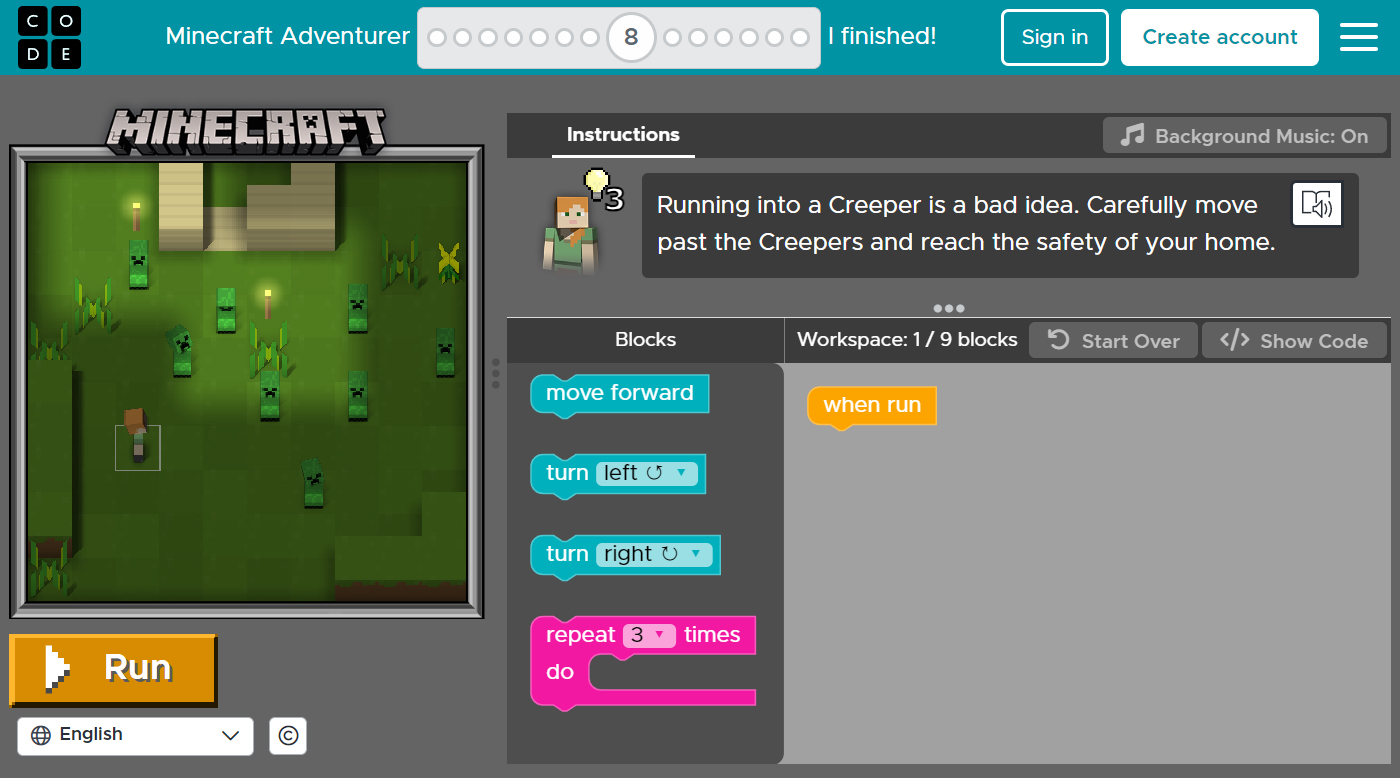 Minecraft Adventurer 8