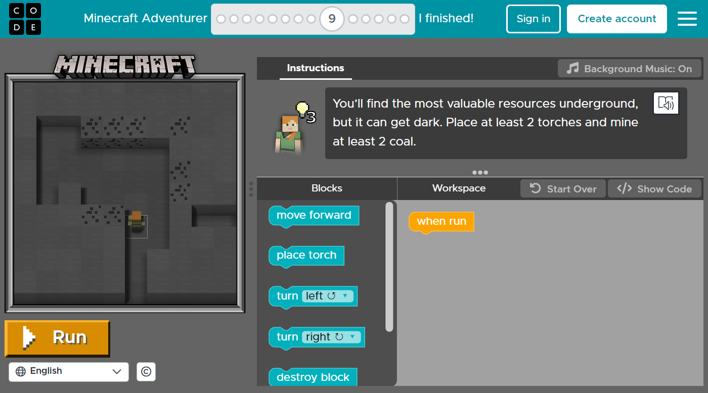 Minecraft Adventurer 9