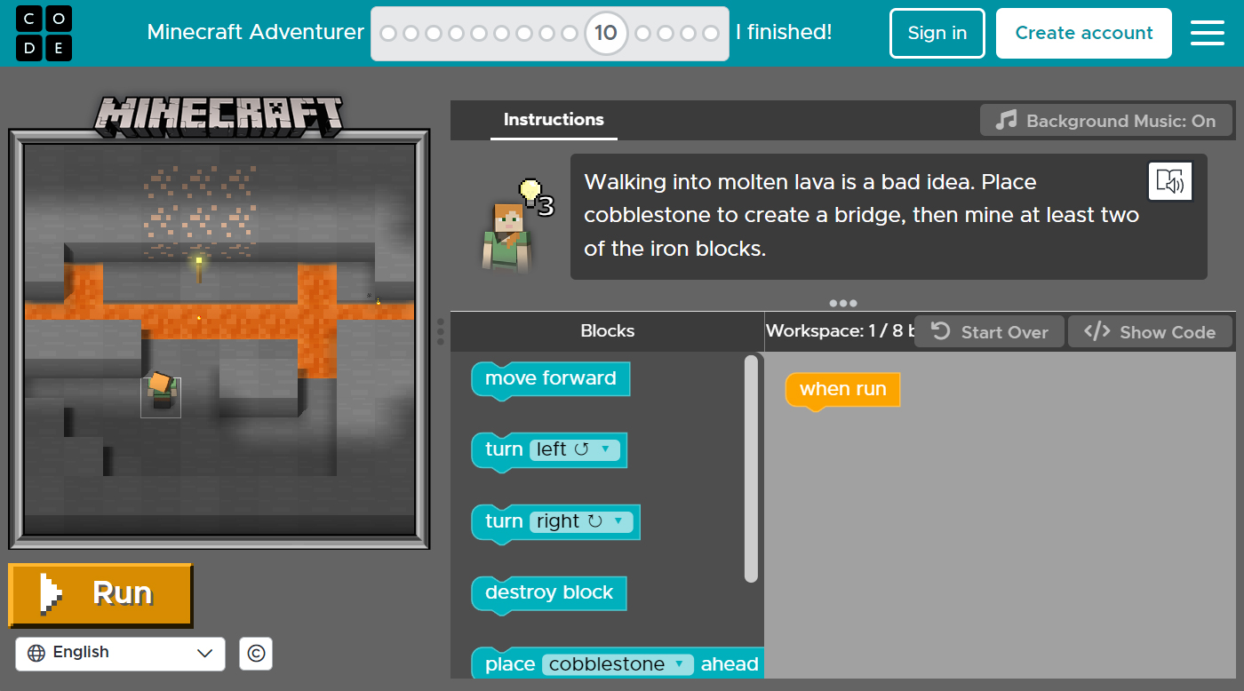 Minecraft Adventurer 10