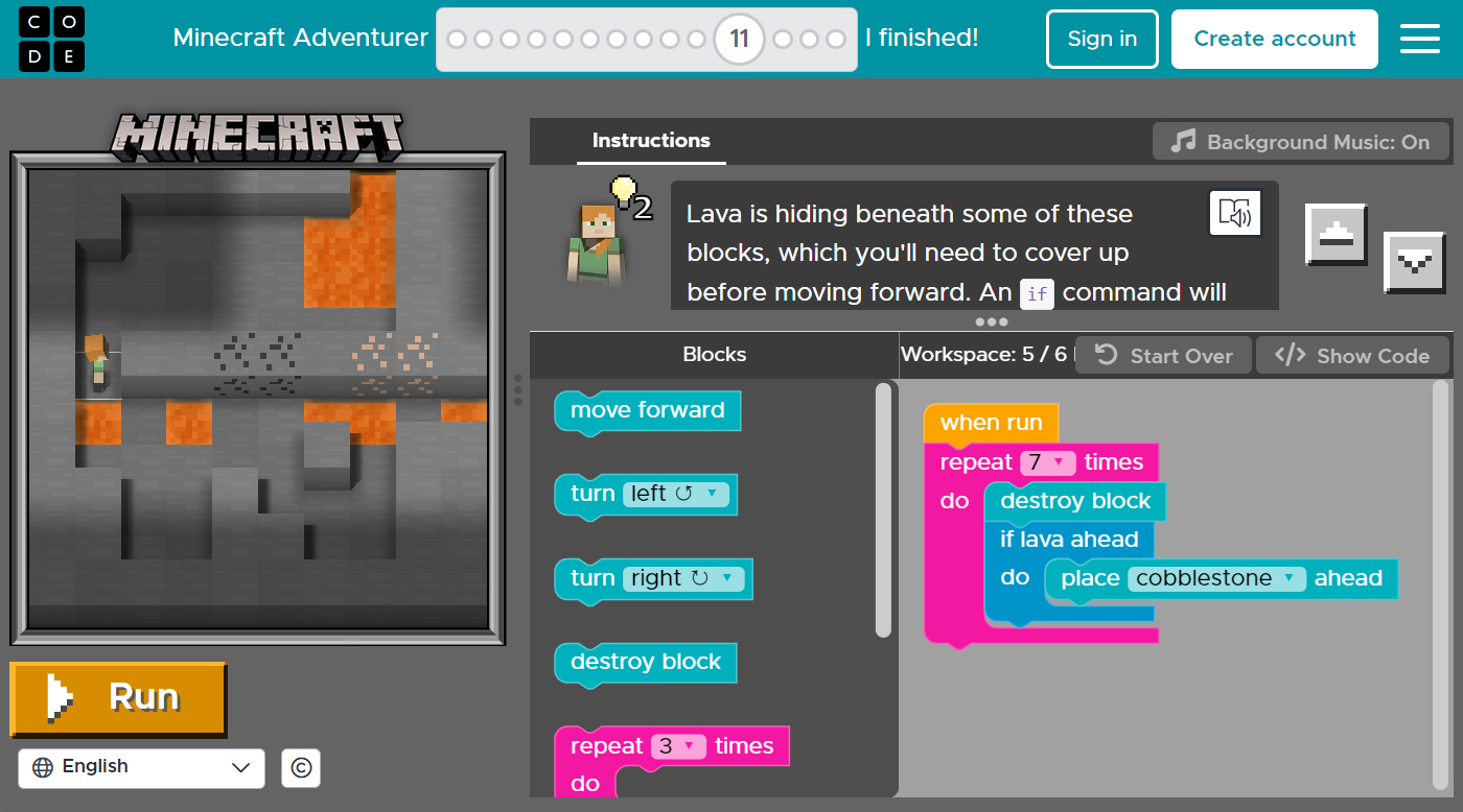 Minecraft Adventurer 11